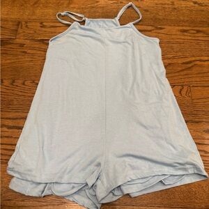 Light Blue Cami Romper Size S, Boutique, Soft Lounge Summer